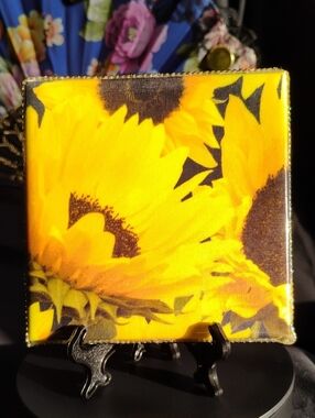 Hand Crafted Sunflower Print